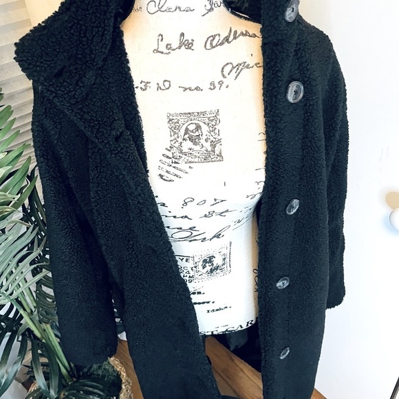 Teddy Fleece Soft Faux Fir Jacket/Long Sweater - Picture 5 of 8